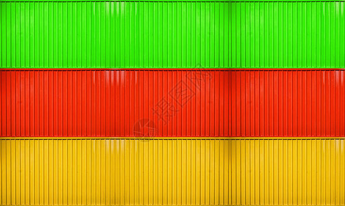 黄红绿箱集装箱条形表面图片