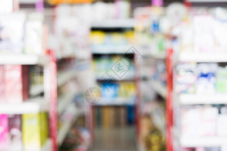超市过道货架彩色杂货图片