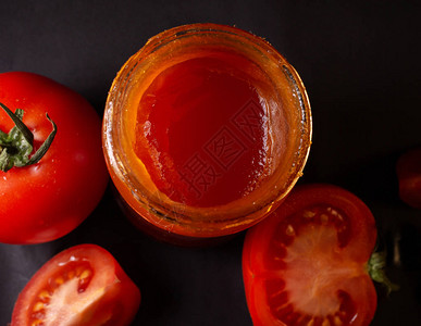 暗底番茄酱图片