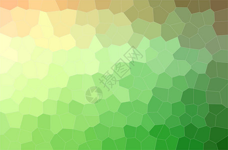 六边形背景绿色黄色中上角的六图片
