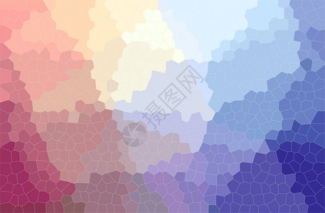 蓝色和紫色六边形小型六边形背景图片