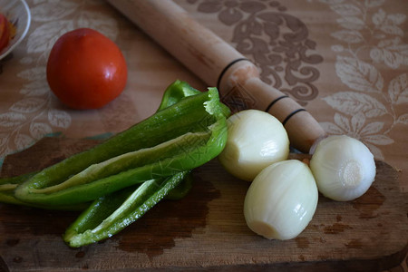 胡椒和洋葱和蔬菜图片