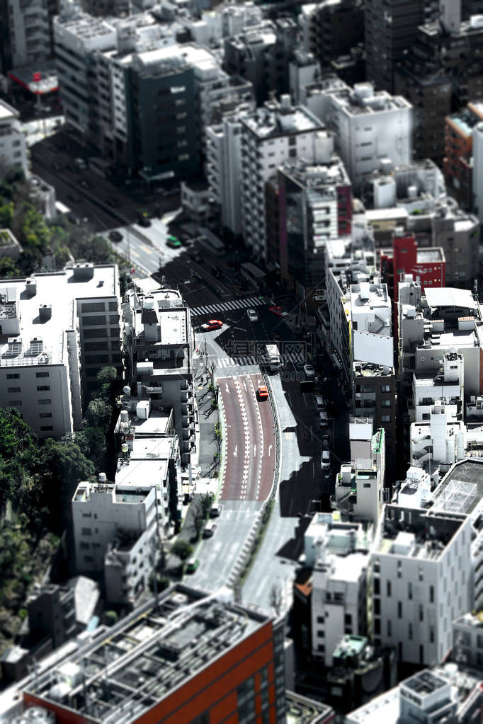 东京市的西洋镜风格图片图片