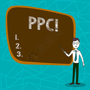 显示Ppc的概念手写展示按点击付费广告策略直接访问网图片