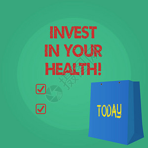 显示投资于您的健康的文字符号概念照片花钱在演示医疗保图片
