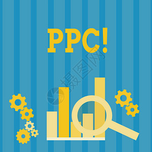 手写文本Ppc概念含义按点击付费广告策略背景图片