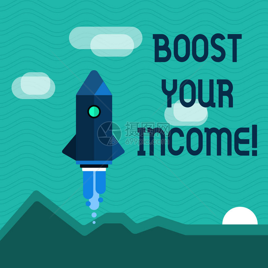 显示增加您的收入的文字符号概念照片改善您的付款自由职业图片