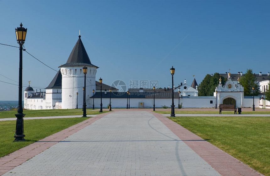 Orlovskaya塔和托波尔斯克里姆林宫北圣门图片