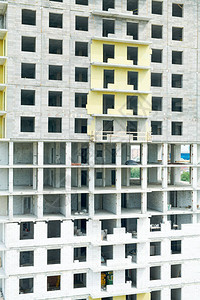 建筑工地复制空间未完成的住宅建筑背景图图片