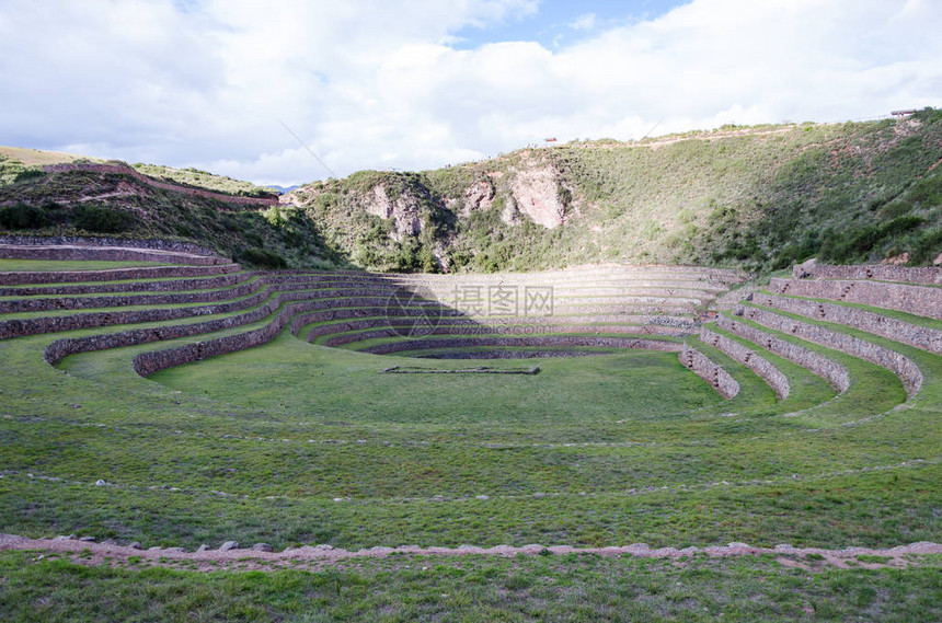 神圣谷地的农业梯田秘鲁圣谷Cuzco图片