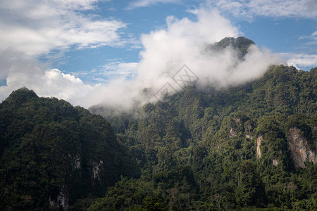 在泰国西部最美好的时刻山地风景图片