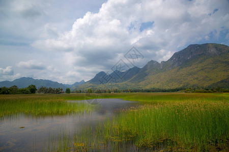 泰国美丽的户外全景观泰国异情调的山地自然摄影泰国省的山图片