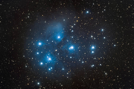 Messier45星云也称为Pleiades图片