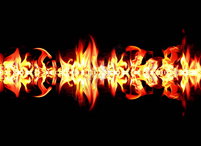 火和焰与燃烧的深红橙色背景火和焰元图片