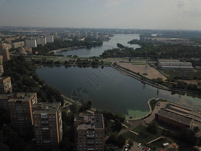 直升机莫斯科市全景图片