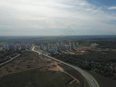 莫斯科全景直升机天空视图图片