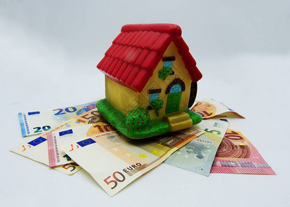 房子的税收和抵押贷款概念图片