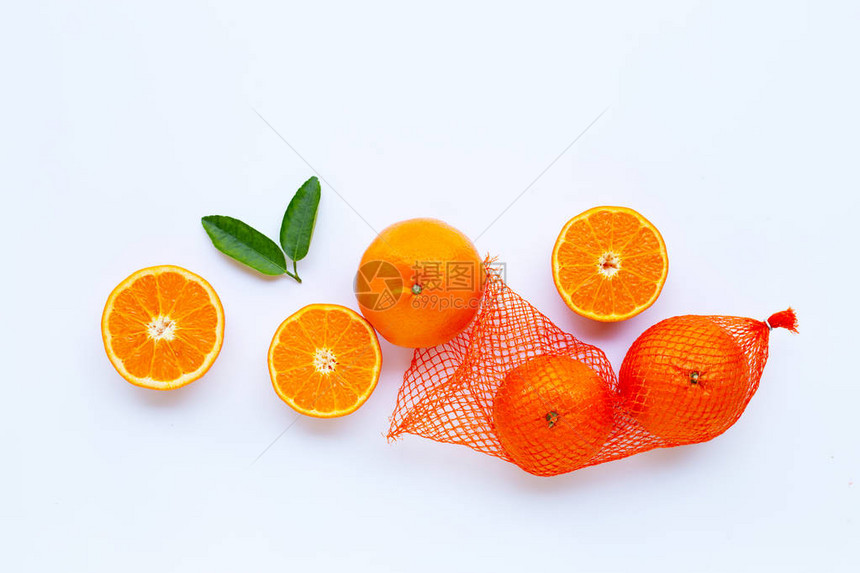 高维生素C新鲜橙色柑橘水果图片