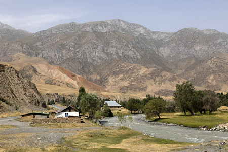 中亚吉尔斯坦著名的帕米尔公路M41周围景观图片