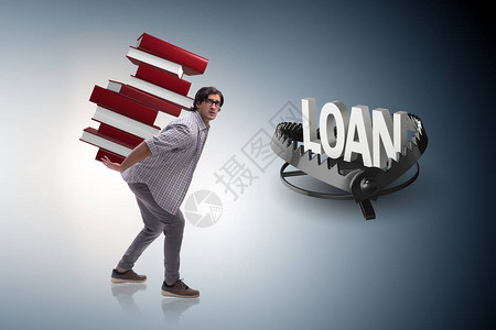 贷款和债务概念图片