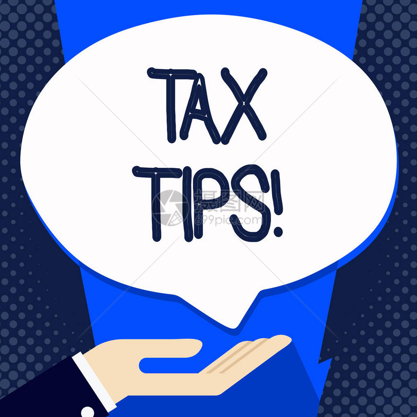 手写文字书写税务提示概念照片帮助税收增加收入减图片