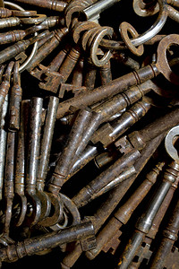 复古董金属钥匙图片