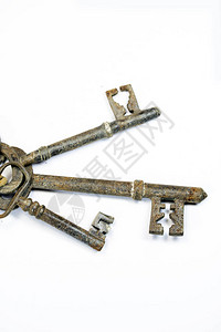 复古董金属钥匙图片