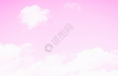 浅粉红天空背景美丽的天空有白图片