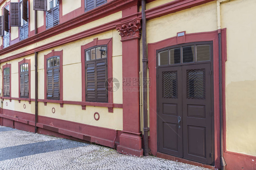 在澳门的葡萄牙殖民建筑面图片