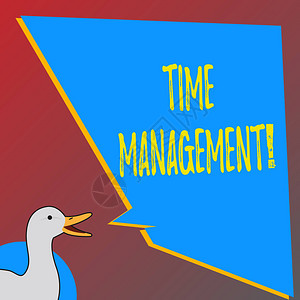 显示时间管理的文本符号展示为工作效率会议截止日期计划的时间图片