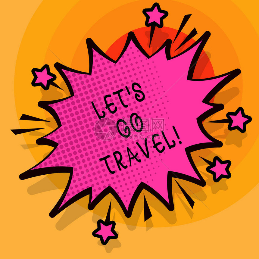 写字文LetSGo旅行商业图片显示要离开旅行图片