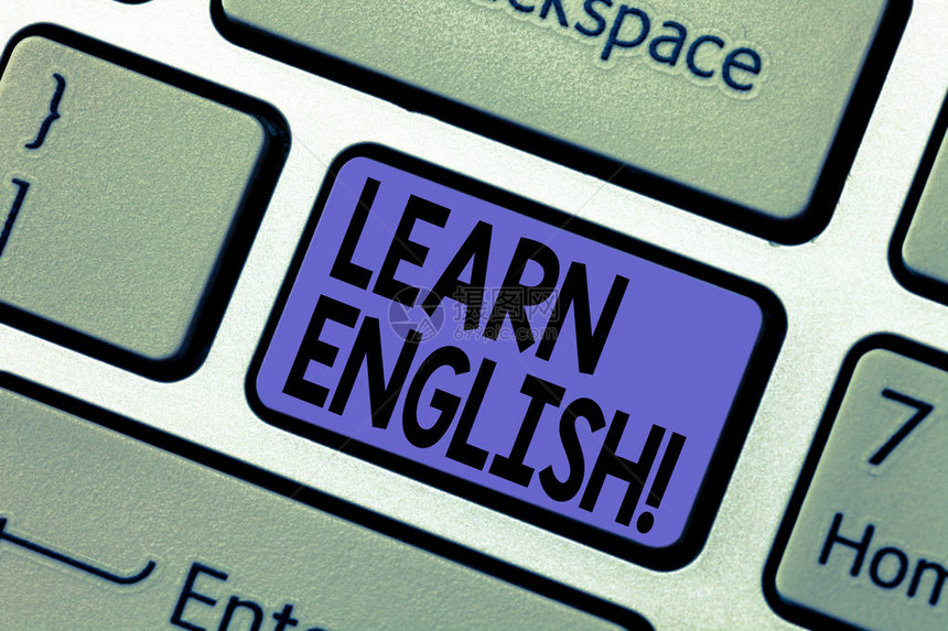 手写文字写作学习英语概念意义学习另一种语言学习外语交流键盘意图创建计算机消息图片