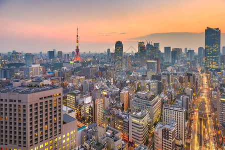 东京日本城市景色图片