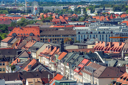 慕尼黑市中心与旧城的图片