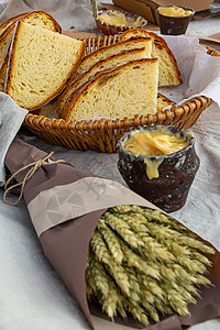 全麦小玉米全麦谷粒一整份谷物面包美味新鲜烘烤图片