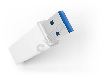 孤立在白色背景上的USB闪存驱动器笔式驱图片