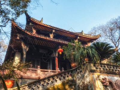 青阳宫是最著名的道寺之一高清图片
