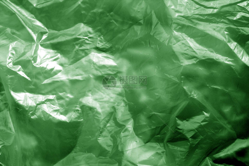 绿色的透明塑料表面图片