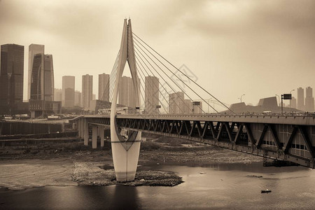 重庆的桥梁城市建背景图片