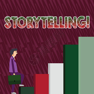 概念手写显示讲故事向某人讲述或写故事小说的概念意义活动图片