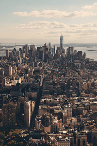 纽约市中心的天际线景观图片
