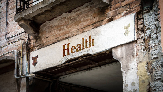 墙标志健康背景图片
