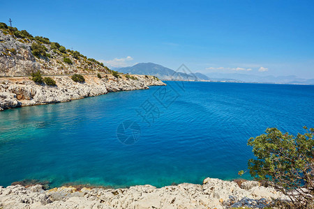 土耳其的海滩美丽的夏日风景图片