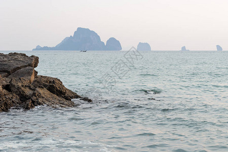 泰国Krabi省海景图背景图片