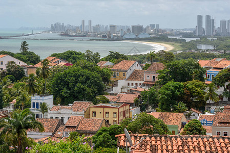 旧殖民城市奥林达Olinda与累西腓Recife相图片