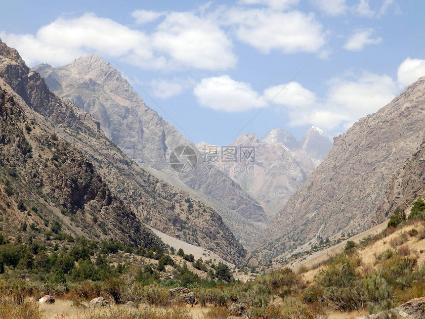 范山谷全景自然中亚旅游塔吉克斯坦图片