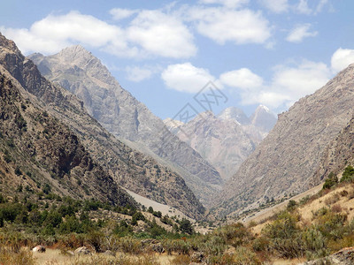 范山谷全景自然中亚旅游塔吉克斯坦图片