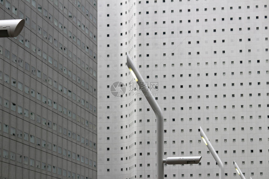 东京新宿大楼的现代墙景观图片