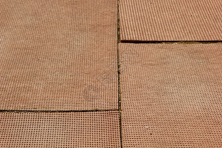橡胶聚层地板覆盖地面的红色方块关图片