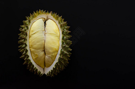 新鲜切口的Durian是泰国水果之王图片